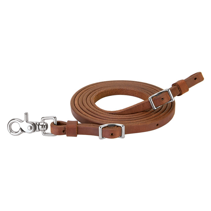 1/2" x 8' Extra Heavy Oiled Hermann Oak Harness Leather Roper Rein