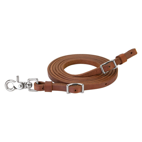 1/2" x 8' Extra Heavy Oiled Hermann Oak Harness Leather Roper Rein