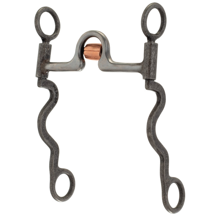 5" Sweet Iron Ported Mouth With Copper Cricket, 8-1/4" Shank Cheeks