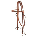 5/8" Oiled Hermann Oak Harness Leather Headstall with Single Cheek Buckle