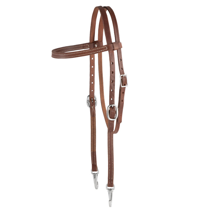5/8" Oiled Hermann Oak Harness Leather Trainer Headstall