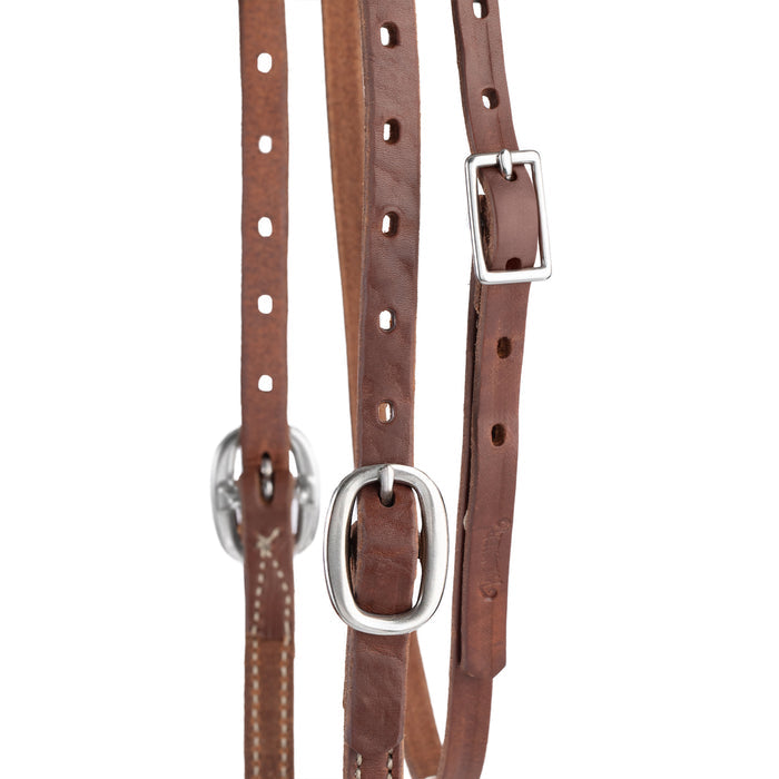5/8" Oiled Hermann Oak Harness Leather Trainer Headstall