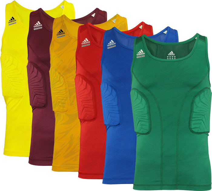 Adidas Adult Techfit Padded Compression Shirt, Color Options