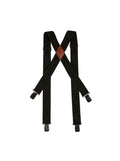 XTM Performance Suspenders Black Adults Braces Suspenders TU003-BLK