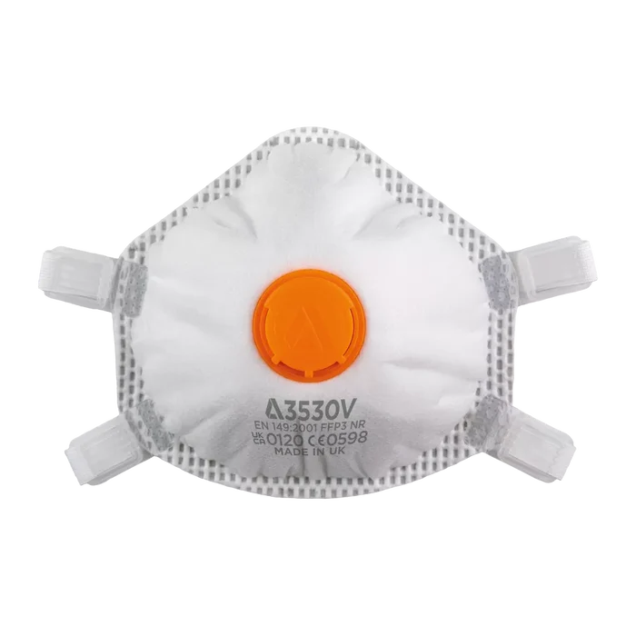 Alpha Solway Mask FFP3 3530v Disposable Respirator Box of 5