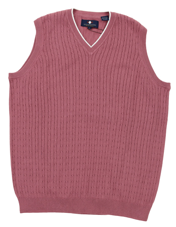 Argyle Culture Men's Cable Knit Vest, Color Options