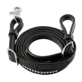 Back In Black Leather Reins, 5/8"