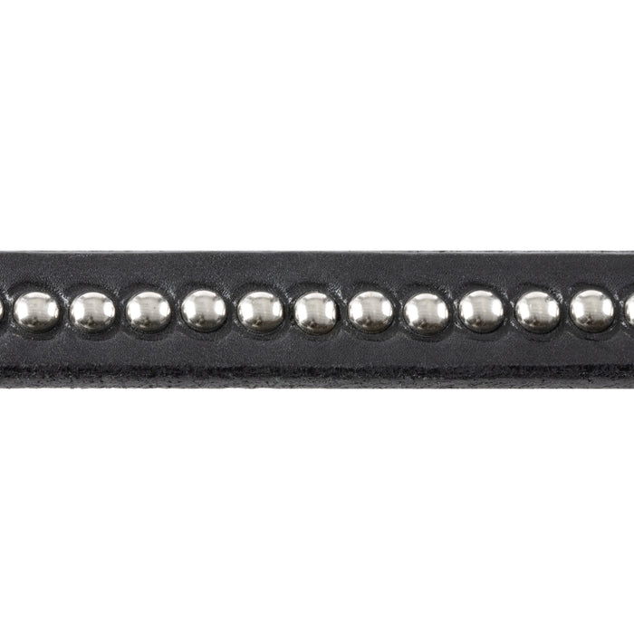 Back In Black Leather Reins, 5/8"