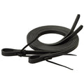 Black Leather Split Reins, 5/8" x 7'