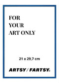 Blue Wooden Frame 21x30 cm
