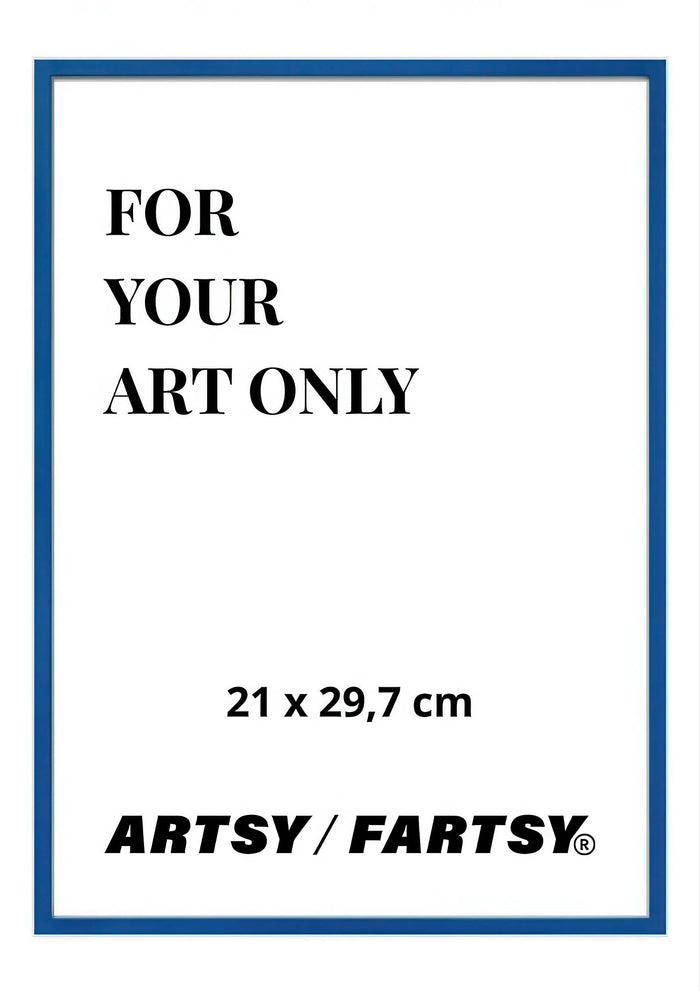 Blue Wooden Frame 21x30 cm