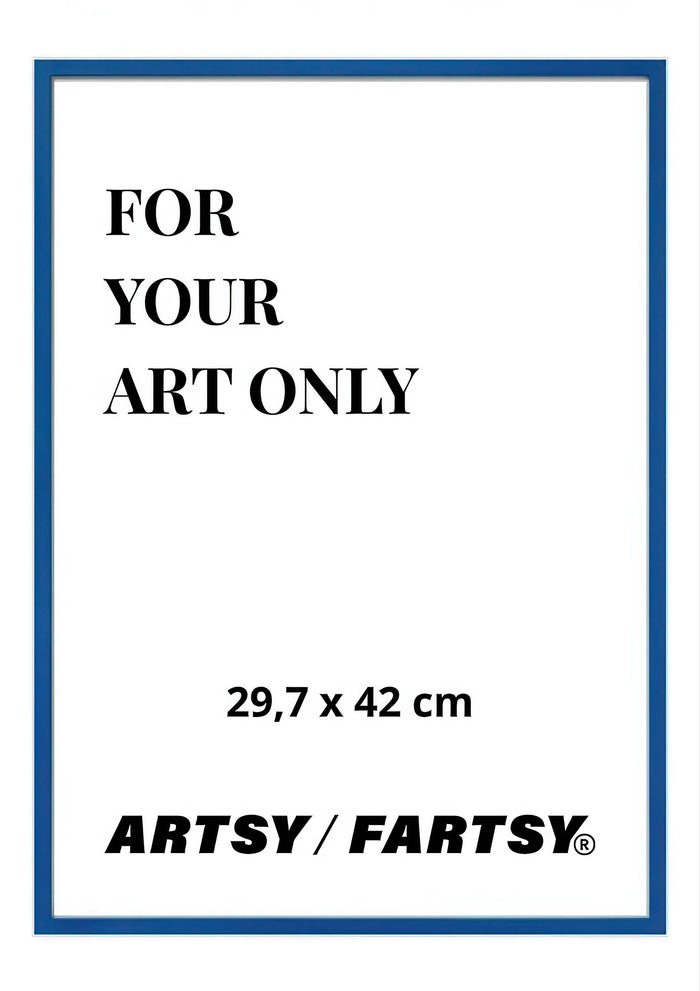 Blue Wooden Frame 30x42 cm