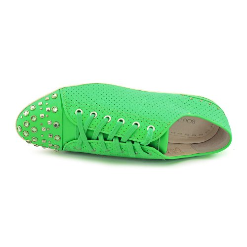 Boutique 9 Women's Katelyn1 Fashion Studded Lace Up Sneakers Shoes, Green