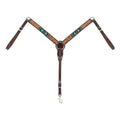 Breast Collar, Turquoise Beaded, 1-1/4", Pony