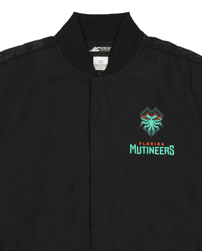 Call of Duty Men's Florida Mutineers Team Kit Bomber Jacket, Black