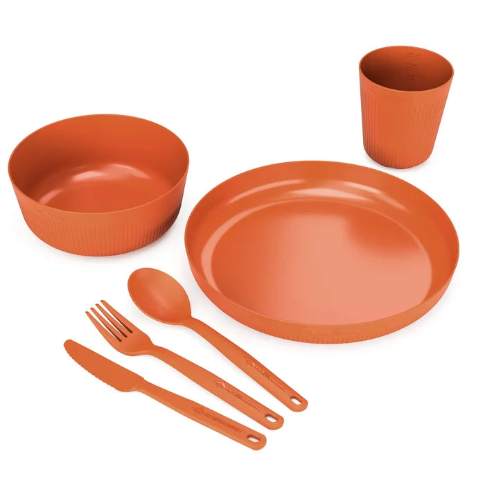 Sea to Summit Dinnerware Set Camp Dinnerware Set w/ Mesh Sack - [6 Piece]