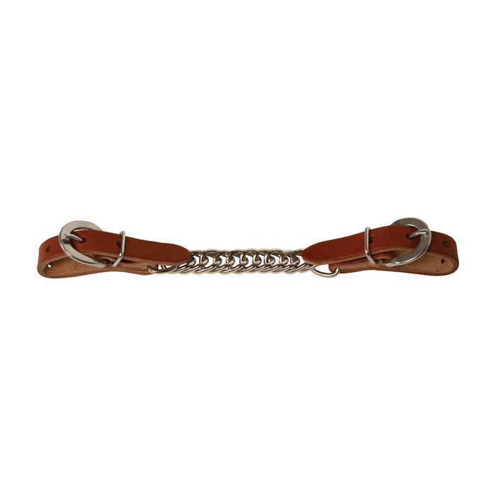 Canyon Rose Single Flat Link Nickel Plated Chain Curb Strap