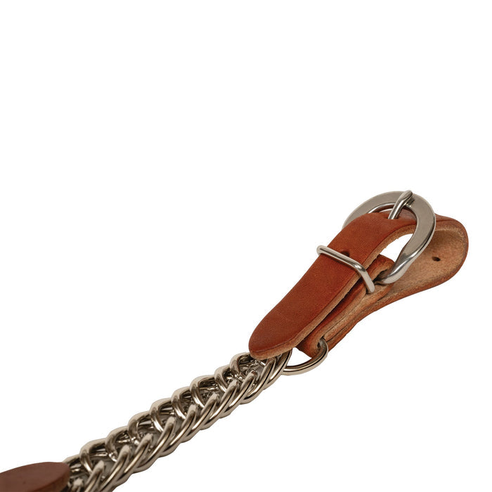 Canyon Rose Single Flat Link Nickel Plated Chain Curb Strap