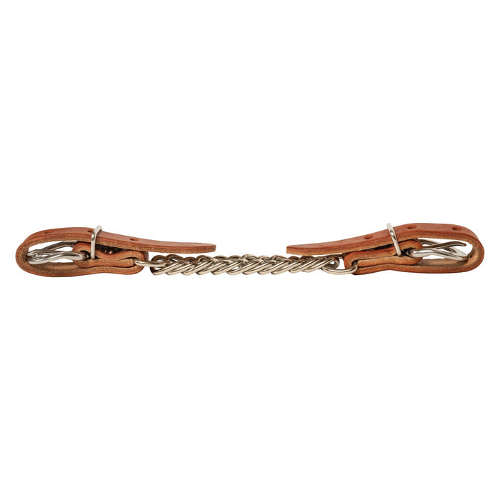 Canyon Rose Single Flat Link Nickel Plated Chain Curb Strap