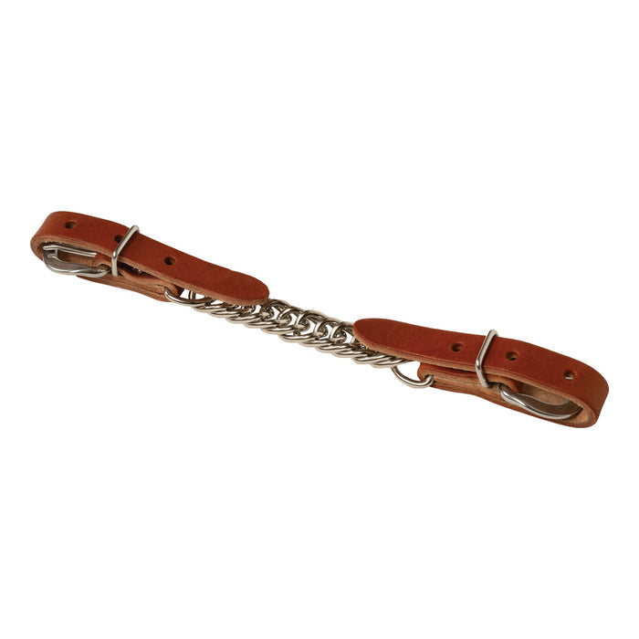 Canyon Rose Single Flat Link Nickel Plated Chain Curb Strap
