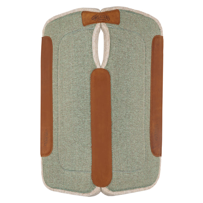 Contoured Jute Wool Blend Felt Saddle Pad