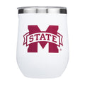 Corkcicle NCAA 12oz Mississippi State Bulldogs Triple Insulated Stainless Steel Wine Glass