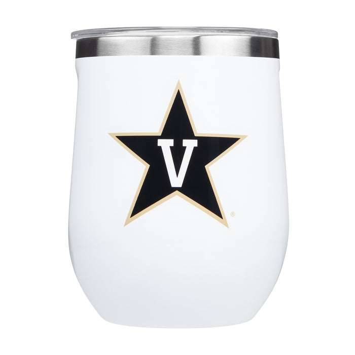 Corkcicle NCAA 12oz Vanderbilt Commodores Triple Insulated Stainless Steel Wine Glass