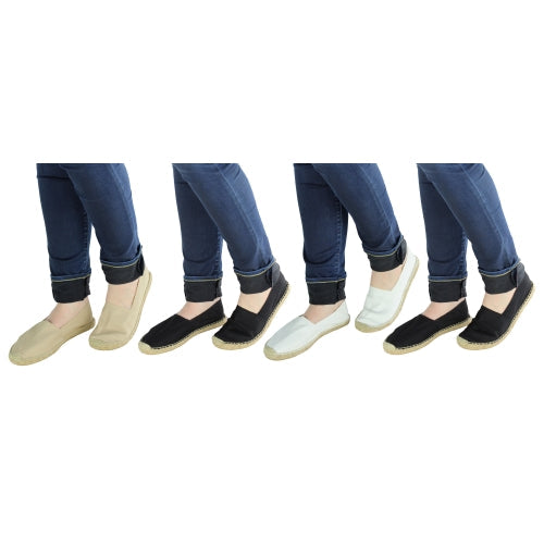 Cotheeka Natural Fiber Jute and Canvas Women's Espadrilles Flats - Color Options