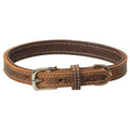Crazy Horse Dog Collar, 3/4" x 15", Distressed Brown