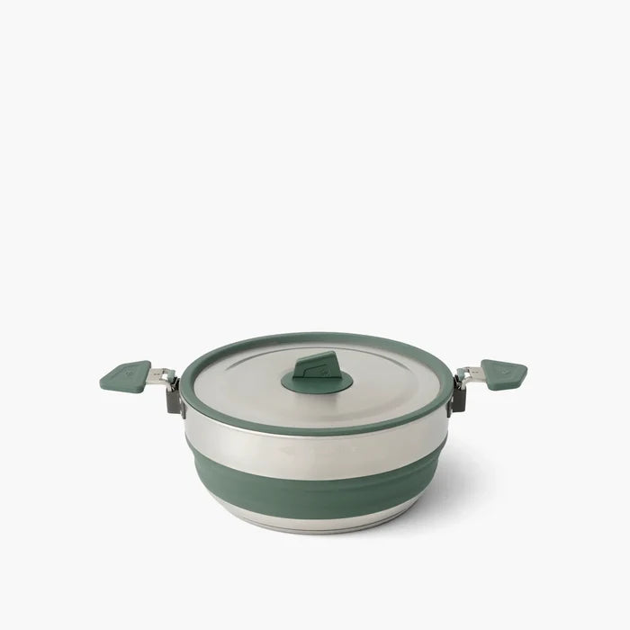 Sea to Summit Camping Pots 3L Detour Stainless Steel Collapsible Pot ACK026021-402002