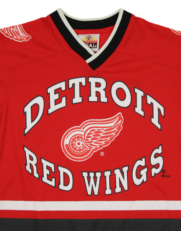 Detroit Red Wings NHL Boys Youth Short Sleeve V-Neck Knit Shirt, Red