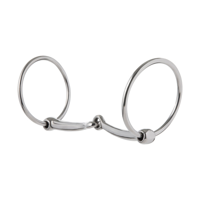 Draft Bit, 6" Snaffle Mouth, Polished Stainless Steel