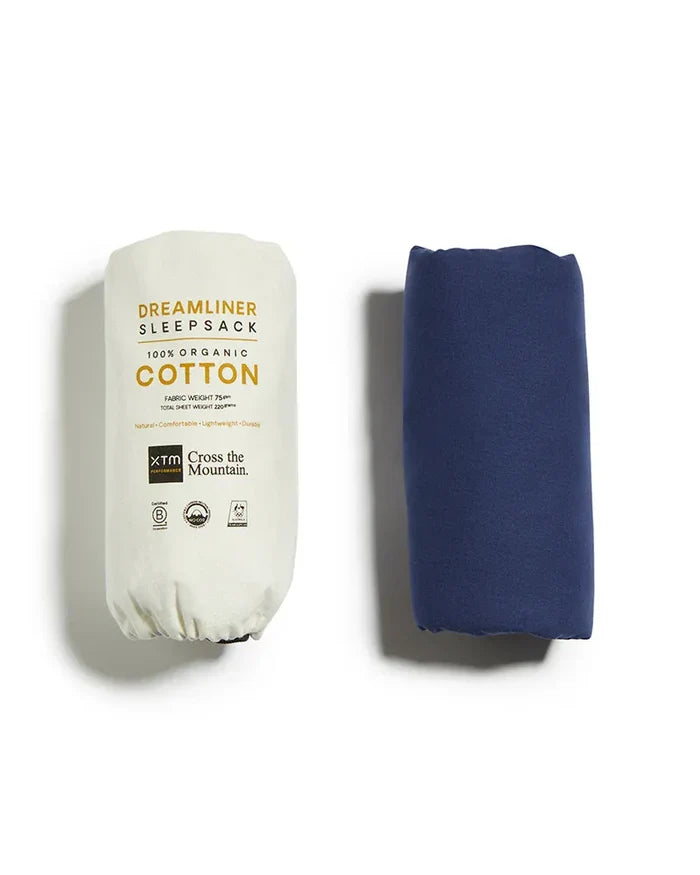 XTM Performance Sleeping Bag Dreamliner 100% Cotton Sleeping Bag Liner LU032-SLB-1SZ