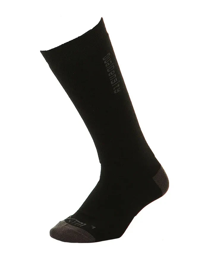XTM Performance Merino Socks Black / A2-8 Dual Density Merino Wool Blend Ski Socks SU003-BLK-0208