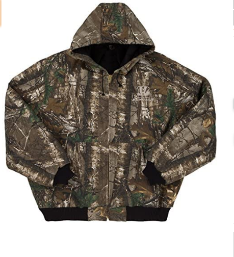Dunbrooke Apparel NFL Men's Cincinnati Bengals Real Tree Camo Canvas Heavy Jacket