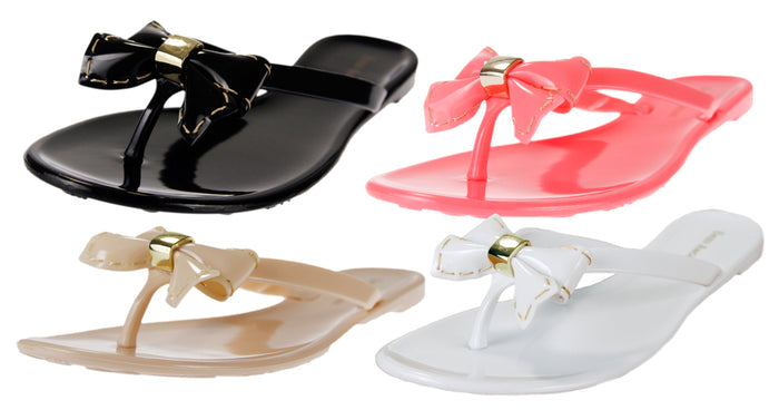 Enzo Angiolini PixieGirl Women's Sandals Bow Flip Flops - Color Options
