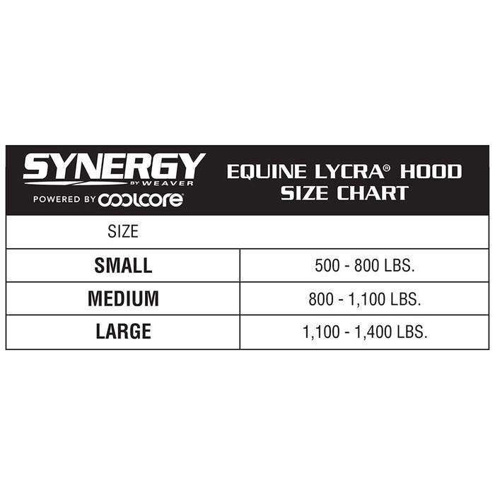Equine Lycra® Hoods Powered by Coolcore®