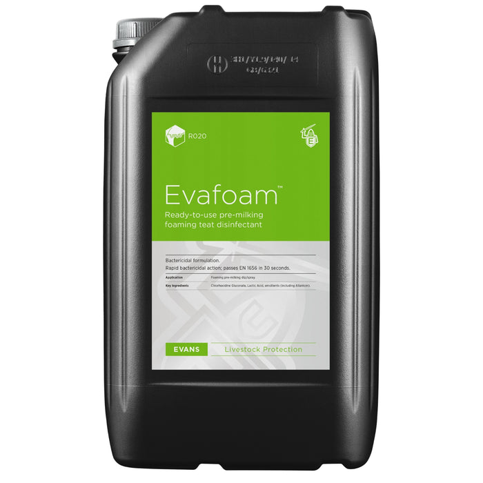EvaFoam™ Pre and Post-Milking Teat Disinfectant | 25L, 200L & 1000L