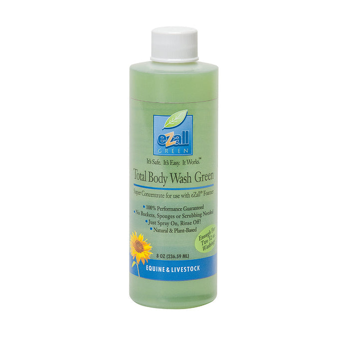 eZall® Total Body Wash & Horse Shampoo, Green, Super Concentrate, 8 oz.