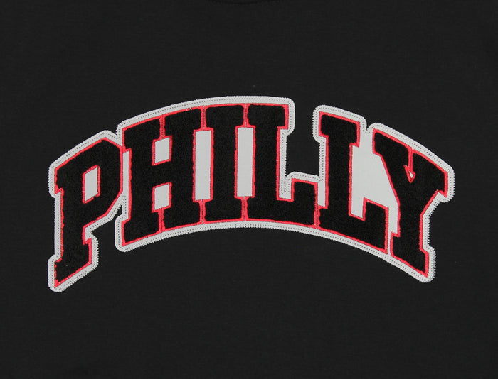 FISLL NBA Men's Philadelphia 76ers Reflective Sherpa Pullover Hoodie