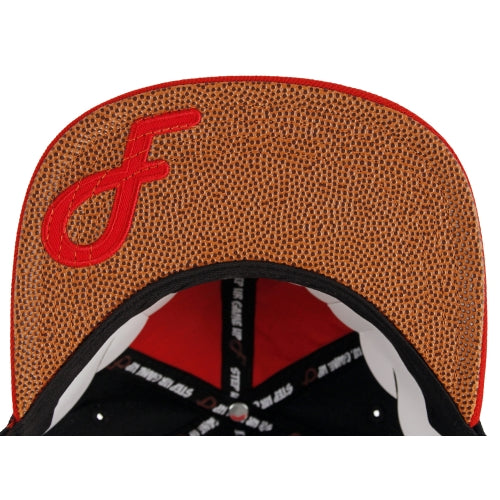 Flat Fitty Ball Don't Lie Snapback Cap Hat, Black / Red, One Size