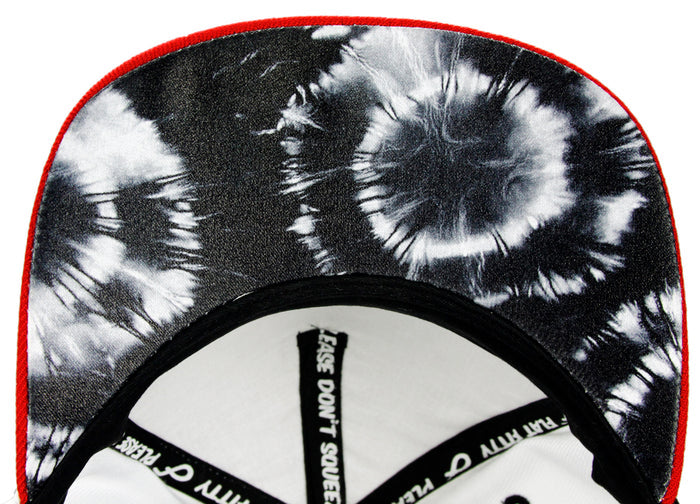 Flat Fitty Shot Caller Snapback Cap Hat - White Black and Yellow