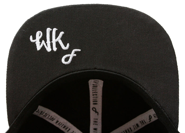Flat Fitty Wiz Khalifa Quilted Cap Hat, White and Black