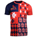 FOCO MLB Men's St. Louis Cardinals Busy Block Ugly Crew Neck Tee