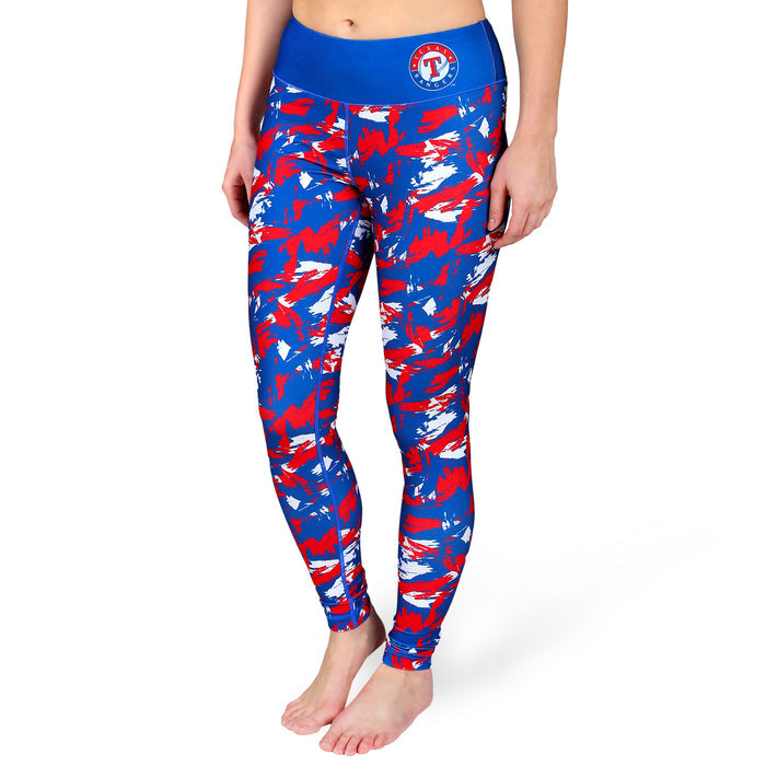FOCO MLB Women's Texas Rangers Shatter Repeat Print Leggings