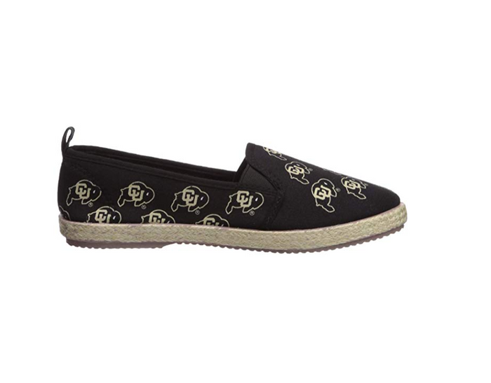 FOCO NCAA Women's Colorado Buffaloes Espadrille Canvas Slip On Shoe