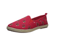FOCO NCAA Women's Louisville Cardinals Espadrille Canvas Slip On Shoe