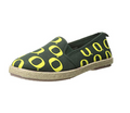 FOCO NCAA Women's Oregon Ducks Espadrille Canvas Slip On Shoe