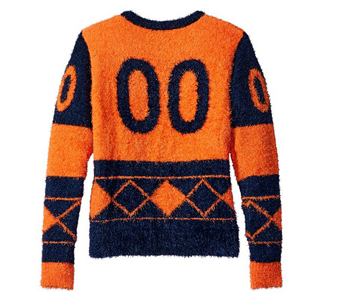 FOCO NFL Women's Denver Broncos Eyelash Ugly Sweater