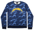 Forever Collectibles Men's Los Angeles Chargers Camouflage Printed Crew Neck Sweater